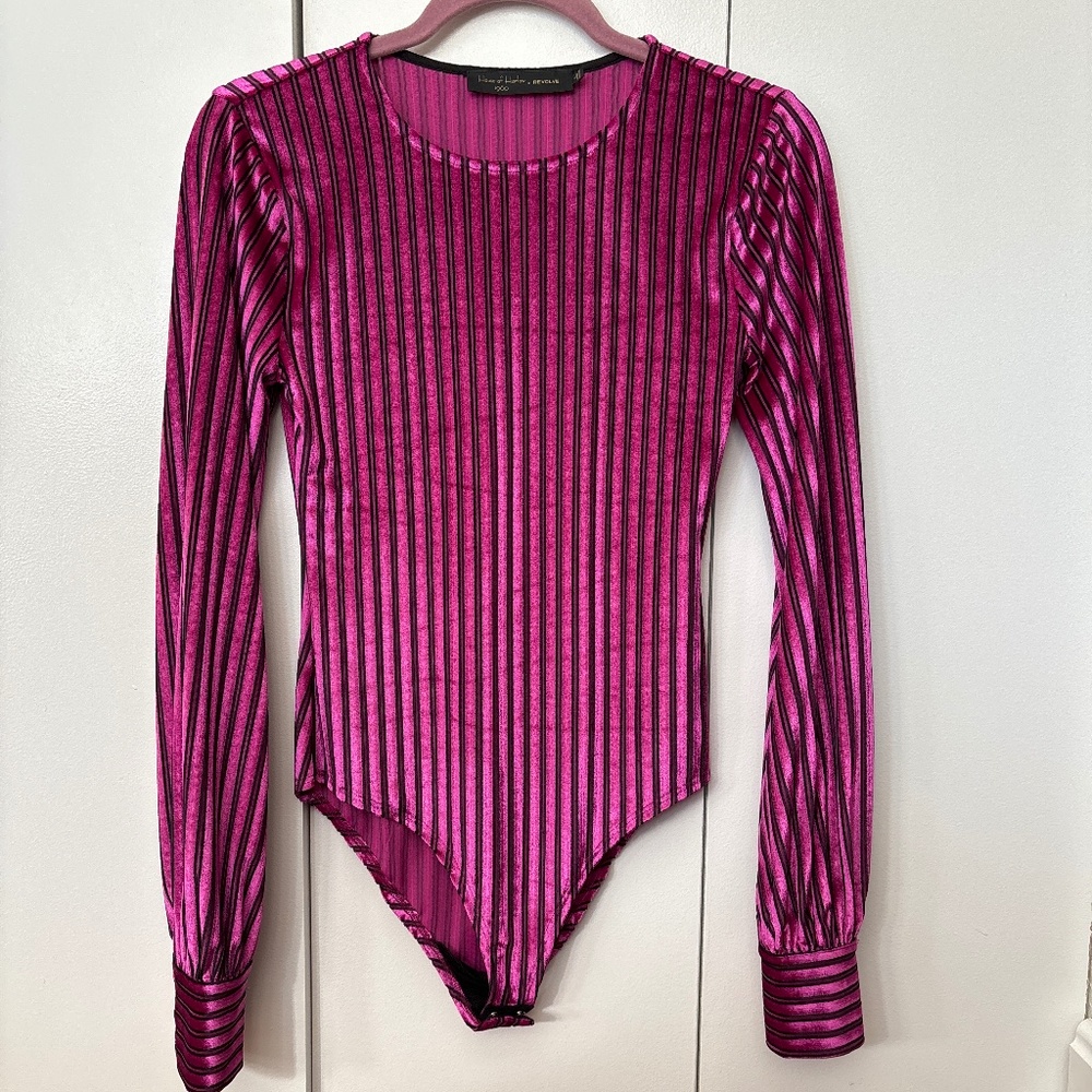 House of Harlow 1960 x Revolve Niven Velvet Bodysuit